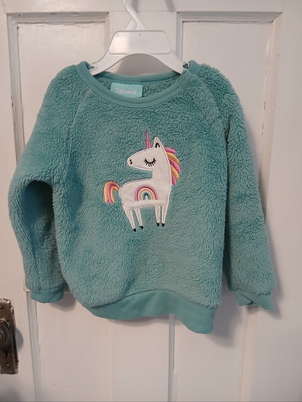 3/$10 Unicorn Peckle Plush Sweater Pull-Over Girls Clothing Toddler